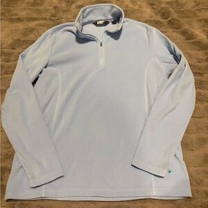 Light Blue Quarter-Zip Fleece Pullover by Lands' End
